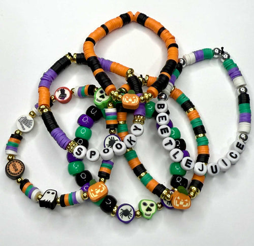 Halloween Beaded Friendship Bracelets