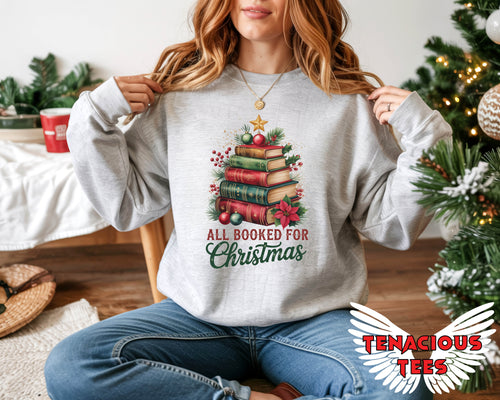 All Booked For Christmas Sweatshirt