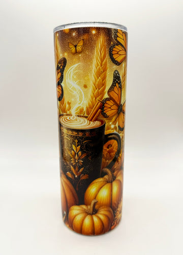 Golden Fall Skinny Tumbler