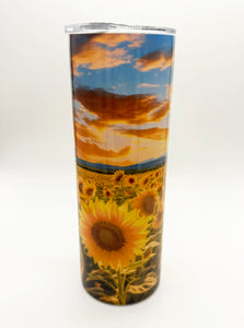 Fall Sunflower Skinny Tumbler