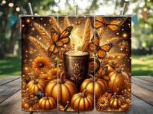 Load image into Gallery viewer, Golden Fall Skinny Tumbler