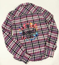 Load image into Gallery viewer, Be Kind Always Butterfly Upcycled Flannel - Size XS
