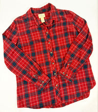 Load image into Gallery viewer, Western Cow Skull Upcycled Flannel - Size L