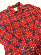 Load image into Gallery viewer, Western Cow Skull Upcycled Flannel - Size L