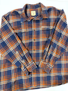 Mushroom Guitar Upcycled Flannel - Size 3XL
