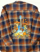 Load image into Gallery viewer, Mushroom Guitar Upcycled Flannel - Size 3XL