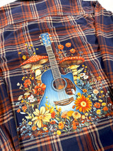 Load image into Gallery viewer, Mushroom Guitar Upcycled Flannel - Size 3XL