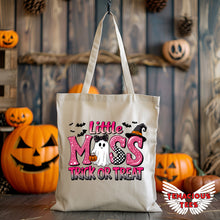 Load image into Gallery viewer, Halloween Trick or Treat Canvas Tote Bag