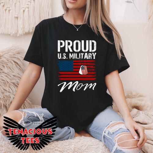 Proud U.S. Military Mom Tee