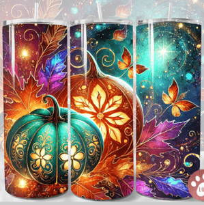 Fall Pumpkin Skinny Tumbler