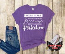 Load image into Gallery viewer, Short Girls Stopped Growing Because They Reached Perfection Tee