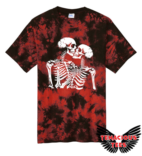 Skeleton Lovers Tie Dye Tee