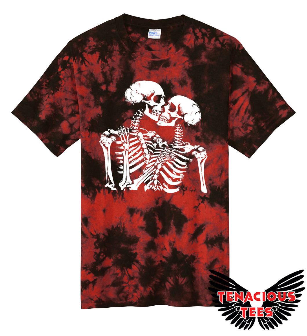 Skeleton Lovers Tie Dye Tee
