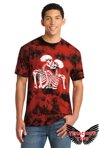 Skeleton Lovers Tie Dye Tee