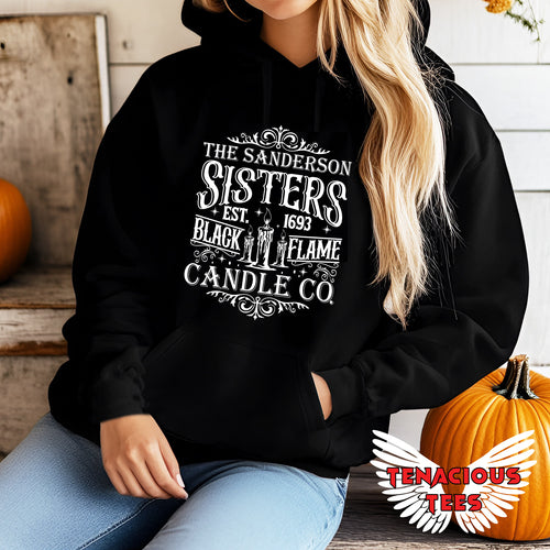 The Sanderson Sisters Black Flame Candle Co. Hoodie