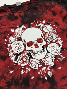 Floral Skull Tie Dye Tee