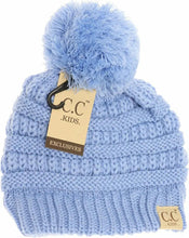 Load image into Gallery viewer, Solid Single Pom CC Beanie Kids